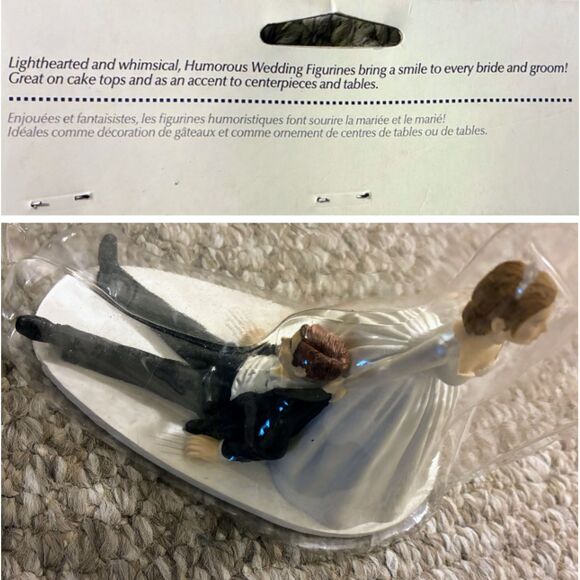 Wilton Humorous Wedding Figurine Table or Cake Topper - Picture 2 of 5